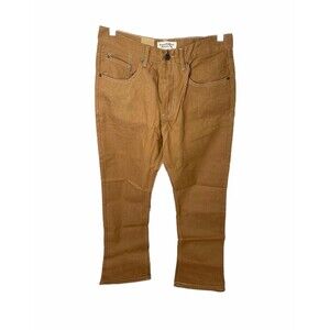 Beyond The Limit Men's Jean's Brown Timber Denim Straight Leg Size 32 x 32
